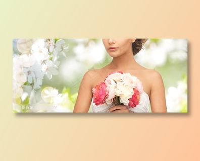 拍婚纱照的新娘高清图片