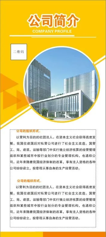 公司简介6cdr矢量模版下载