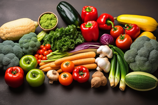 有机蔬菜水果摄影图