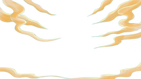 中国风国潮祥云插画手绘云彩图案海报云层装饰背景PSD设计素材