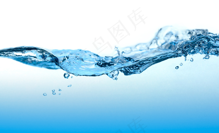 蓝色水波纹理图片
