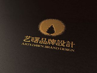 logo样机3D效果金色