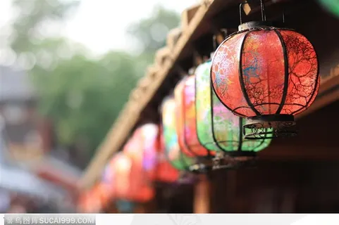 北京老建筑整齐的灯笼 JPG 北京老建筑整齐的灯笼 JPG