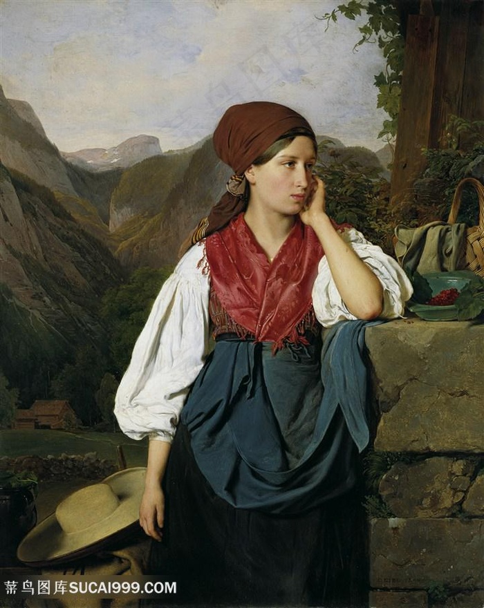 1844年，弗朗茨 · 艾伯-贝利山前采摘者