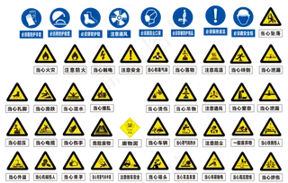 工地警告标识