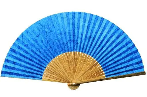 蓝色手扇 PNG免抠(2464x1640)