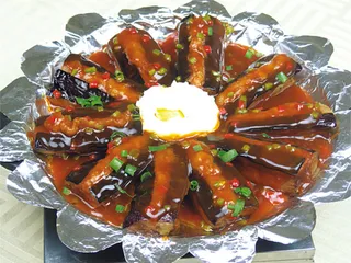  铁板酱香茄子