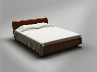 卧室床上用品被单床单枕头展示样机模板