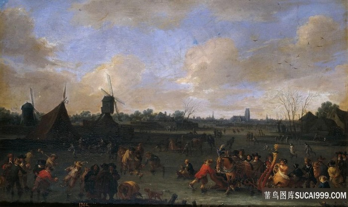 布特，皮耶特，嘉年华，冰上风景画