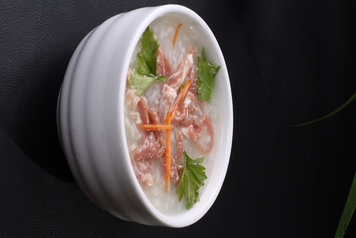 香芹鸭丝粥 (6)