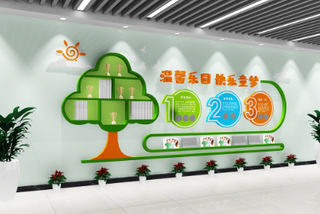 树状学校文化墙校园文化墙