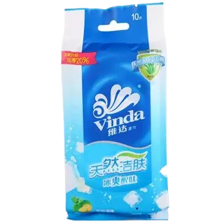 维达VW1001B去菌湿巾10片超市商品白底图免抠实物摄影png格式图片透明底