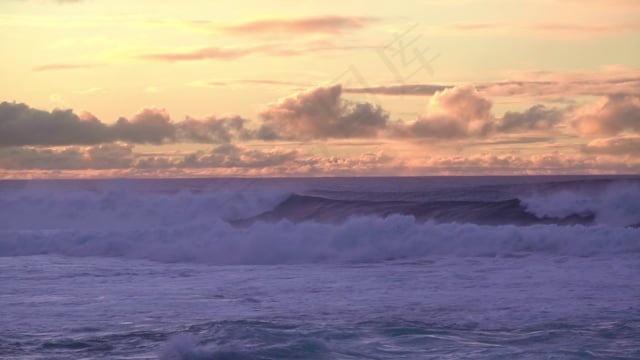 海洋, 海, 波浪, 日落, 自然, 支撑, 云, 水, 风