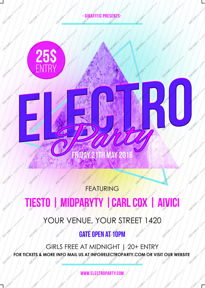 科技感多边形海报模板