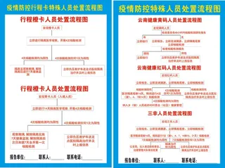 疫情防控特殊人员处置流程图