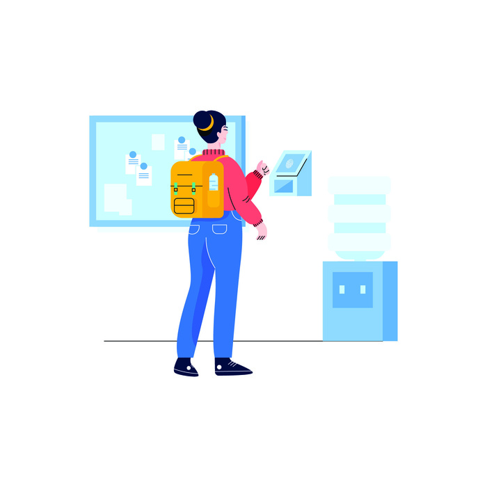 扁平化人物场景办公互联网等距ai矢量设计网页海报UI素材插画