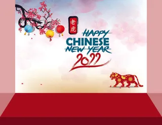 设计 卡通 老虎 2022 背景