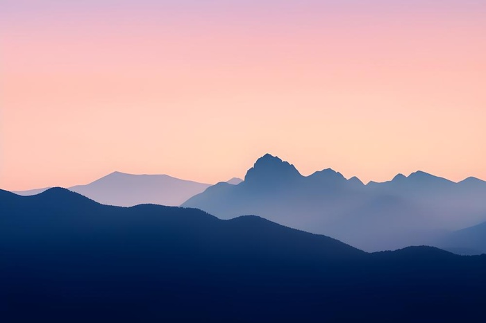 高山云雾意境背景