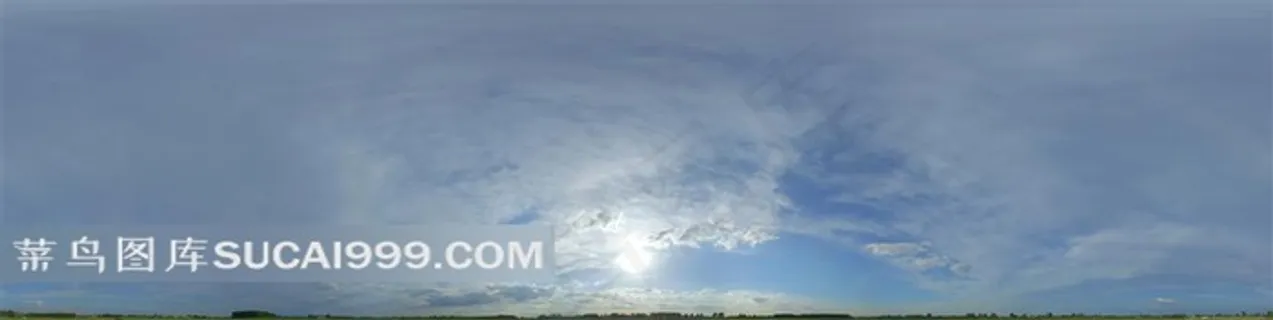 中午的蓝色天空