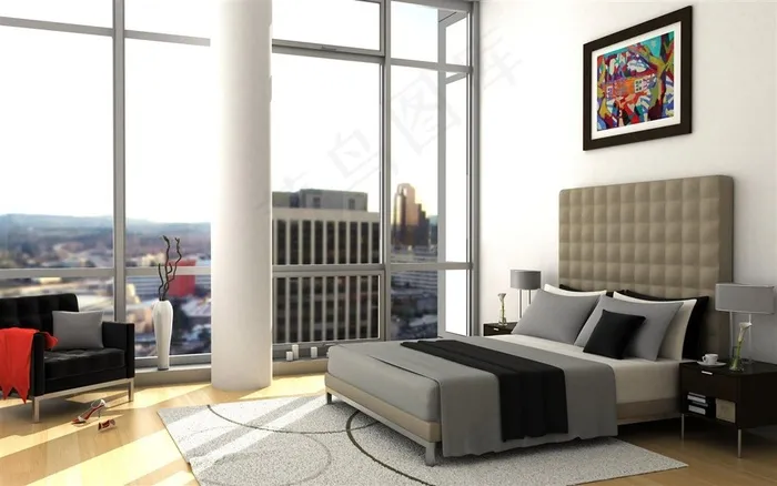 卧室设计写真素材