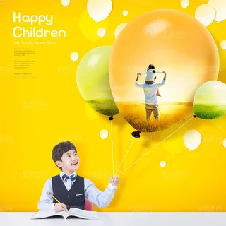 彩色梦想儿童背景