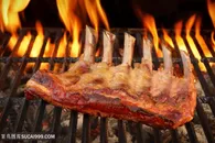 美味的烤肉食物高清图片