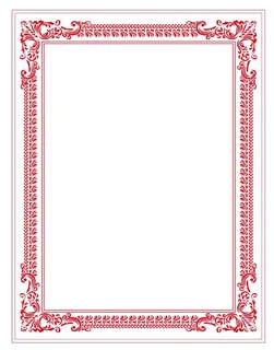 矢量花纹边框