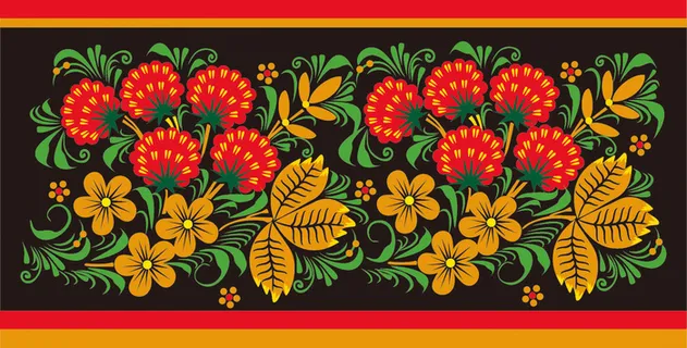 中式传统花朵纹样