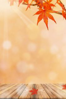 秋天创意营销活动背景设计