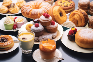 下午茶甜点蛋糕面包摄影图