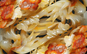 雕塑玉雕背景风景