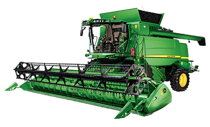 现代农业大型收割机