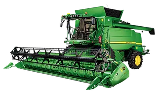 现代农业大型收割机
