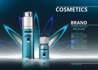  设计化妆品样品素材