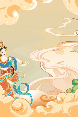 中式古典国潮来袭海报展板宣传背景图PSD设计PS模板素材