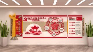 新时代文明建设文化墙