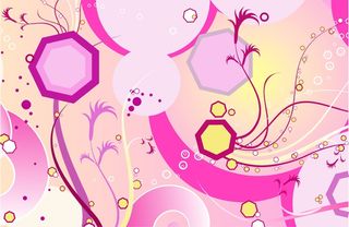 粉色浪漫风简约梦幻插画插图水墨油画名片海报背景图片素材