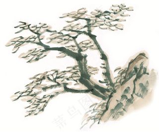 树木绘画美图素材