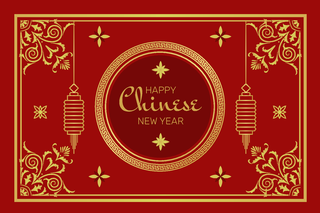 新年海报贺卡红包背景