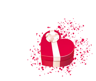 红色爱心礼盒