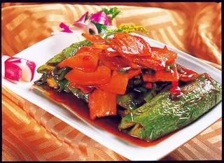 0911XC-382虎皮尖椒炒咸肉