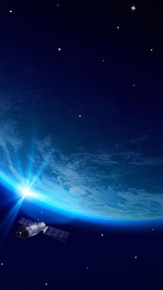 简约大气中国航天日手机海报