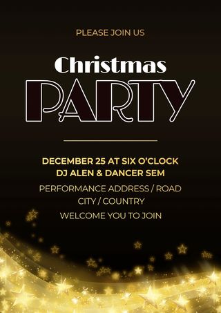 圣诞节圣诞树圣诞老人闪亮装饰电商促销折扣海报