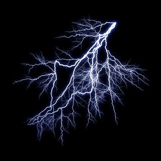 可怕美丽的闪电图