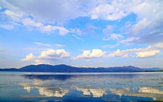 天空湖海美景