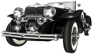 透明汽车素材老式汽车小车免扣复古汽车