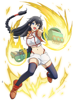 武打女孩马尾辫人物素材