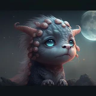 可爱小龙，大眼睛，梦幻，综合使用