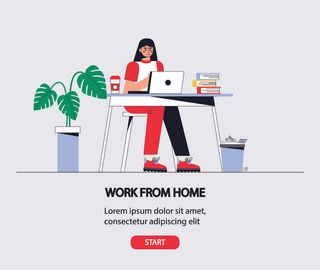 扁平化人物场景办公互联网等距ai矢量设计网页海报UI素材插画