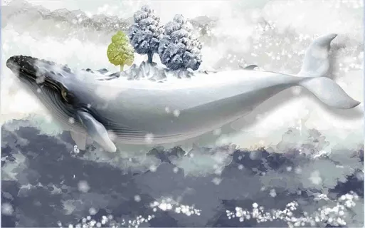 海豚背景墙 海豚背景墙